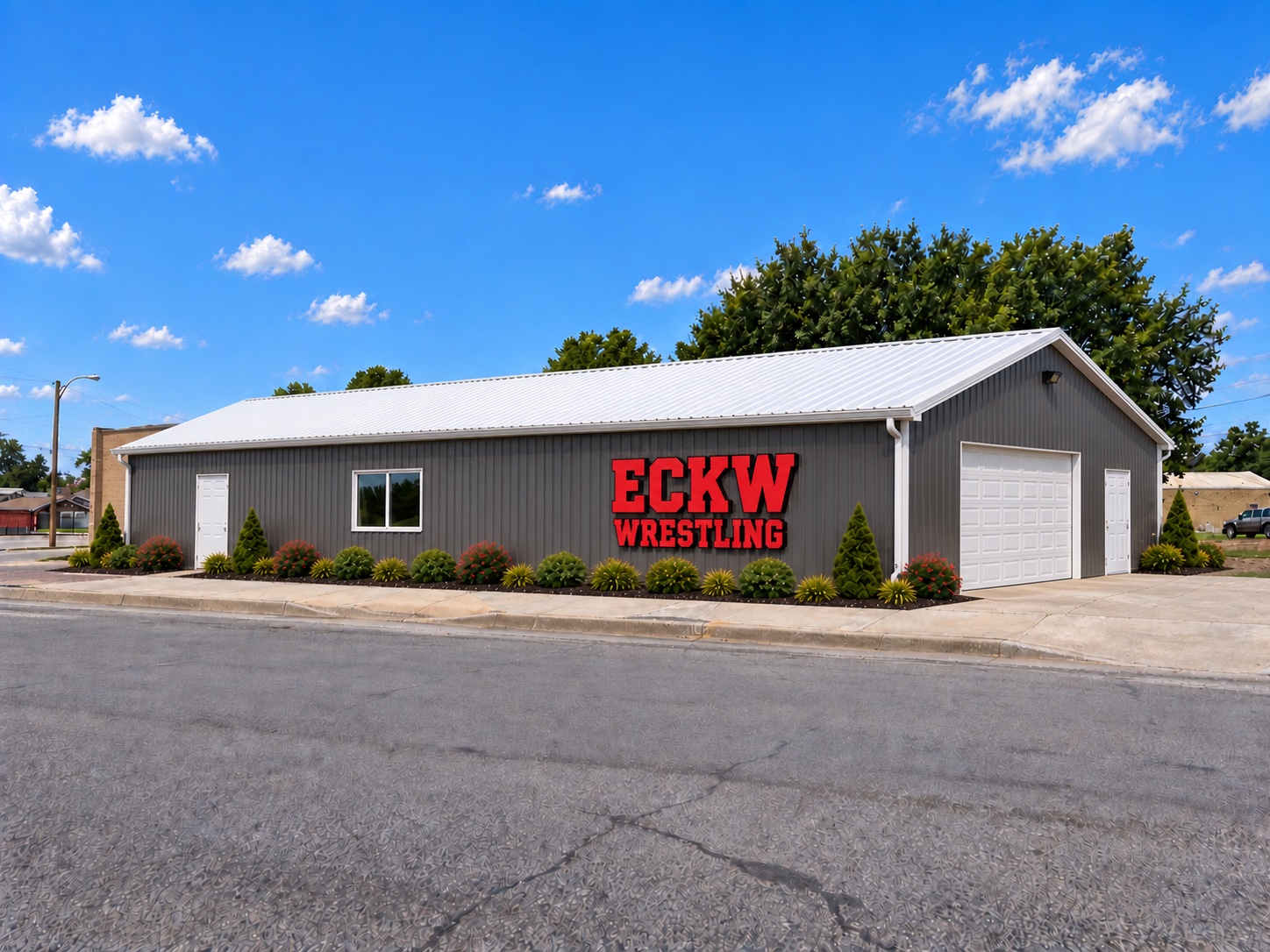 Side view rendering of the proposed ECKWC wrestling facility in downtown Ellsworth