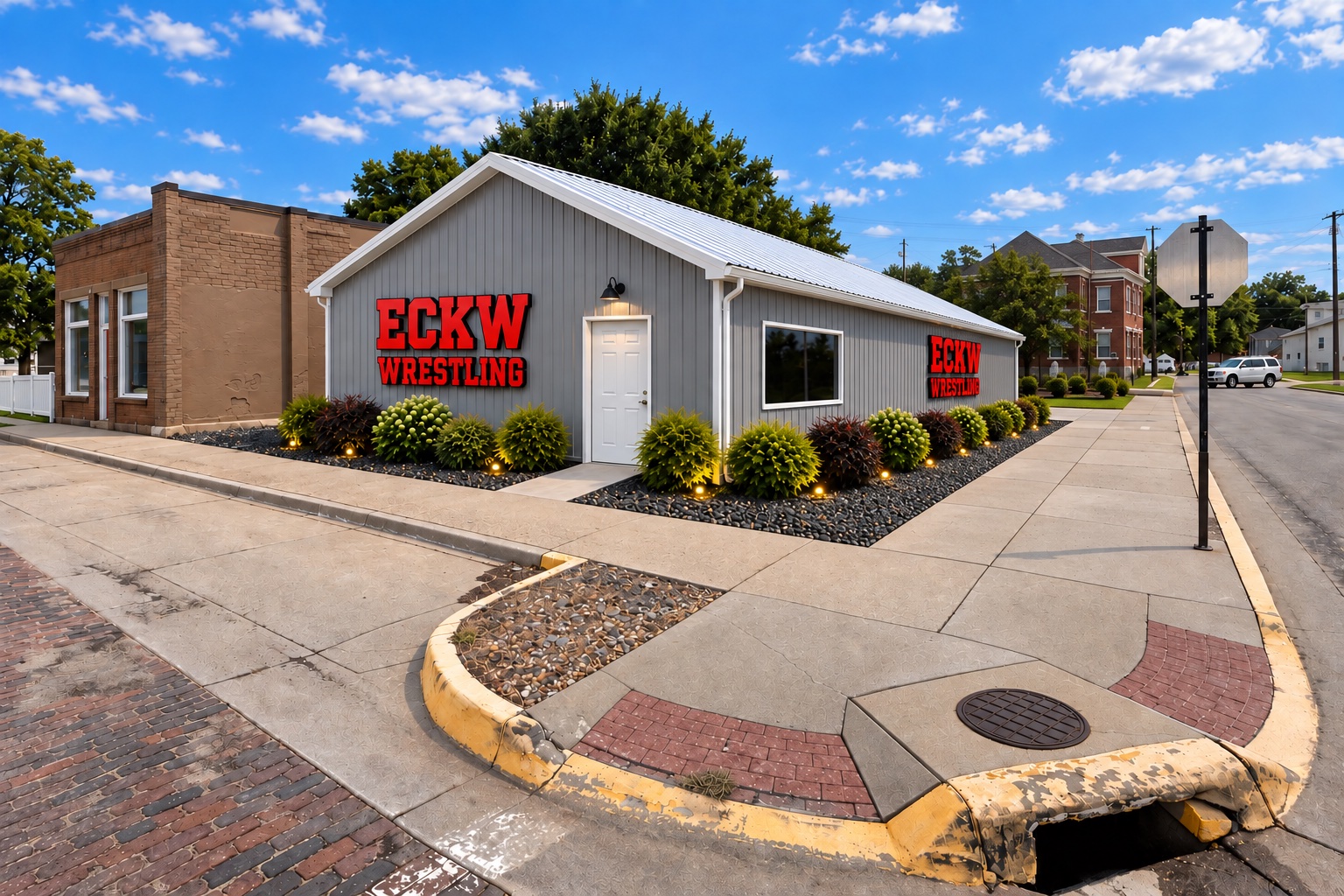 Rendering of the proposed ECKWC wrestling facility in downtown Ellsworth